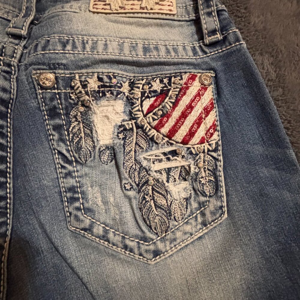 Miss Me Women's American Flag Jeans Size 30 - Picture 2 of 8